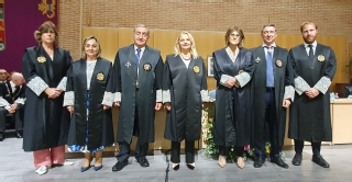 La Sala de Gobierno del TSJCLM con la nueva presidenta de la Audiencia Provincial